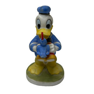 Donald Duck Bird Watching Porcelain Bisque Walt Disney Productions 4" Figurine